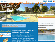 Tablet Screenshot of chateau-de-chaussy.com